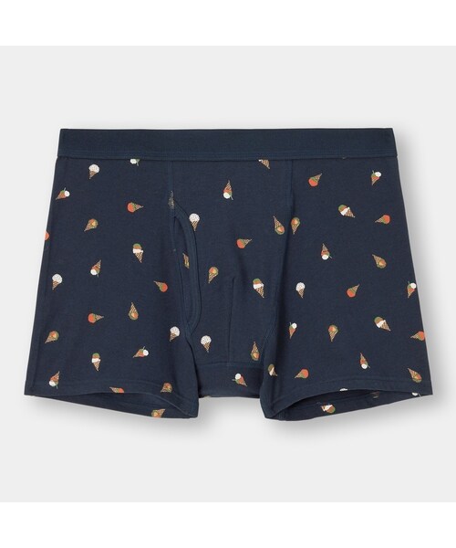 GU(ジーユー)の「ボクサーパンツ(レギュラーライズ)(アイスクリーム)(ボクサー(レギュラー)・メンズ・GCL0909・GML008)」の1枚目の写真