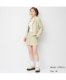 GU | ギンガムペーパーバッグショートパンツYG+X(セットアップ可能)(パンツ)