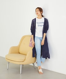 Rewde | クロシェ風ロングニットカーディガン(1R14-04181)(カーディガン/ボレロ)