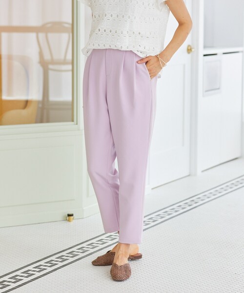 Rewde（ルゥデ）の「イージーテーパードパンツ（1R12-03069）（その他パンツ・レディース・ブルー/ホワイト/ブラック/ピンク・S/M）」の4枚目の写真