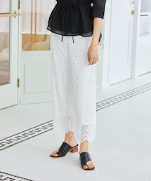 Rewde | コットン刺繍レースフレアパンツ（1R12-03066） Rewde(その他パンツ)