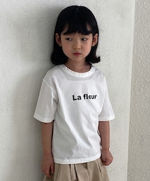 DHOLIC kids | [greentomato] バックフラワープリントTシャツ(Tシャツ/カットソー)