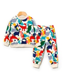 DHOLIC kids | [ozkiz] カラフルダイナソースウェット&パンツSET(スウェット)