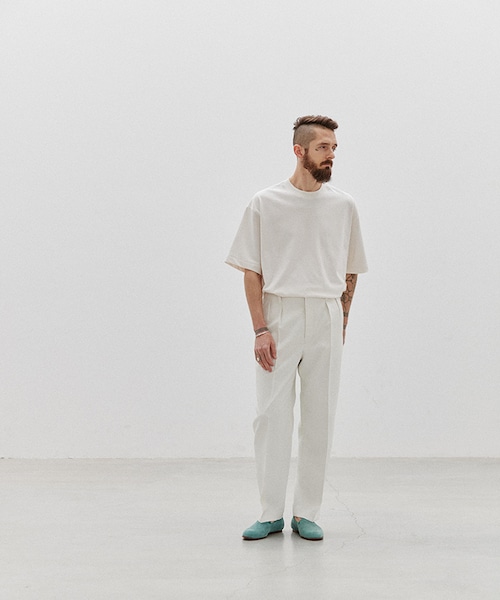 LIDNM（リドム）の「KERSEY STRAIGHT TROUSERS（スラックス・メンズ・ホワイト・S/M/L）」の5枚目の写真