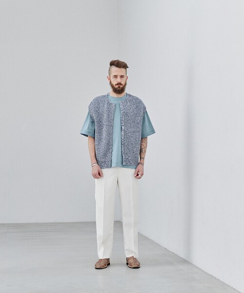 LIDNM（リドム）の「KERSEY STRAIGHT TROUSERS（スラックス・メンズ・ホワイト・S/M/L）」の6枚目の写真