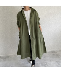 copine | ビッグシルエット♪コットンガーゼロングシャツワンピース(3color)【クリックポスト対象商品】(シャツワンピース)