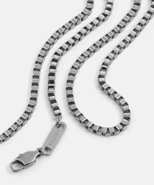 Vitaly（バイタリー）の「BOX CHAIN（ネックレス・メンズ・ゴールド/シルバー・55cm/65cm/75cm）」の2枚目の写真