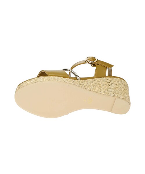 YECCA VECCA（イェッカヴェッカ）の「ストラップウェッジサンダル（シューズ・アイボリー/ブラウン/イエロー・S/M/L）」の6枚目の写真