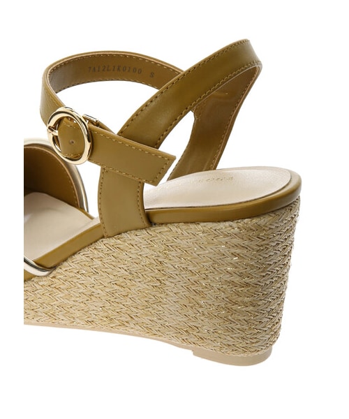 YECCA VECCA（イェッカヴェッカ）の「ストラップウェッジサンダル（シューズ・アイボリー/ブラウン/イエロー・S/M/L）」の5枚目の写真