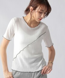 Ezick | メロー透かし編みプルオーバー(トップス)