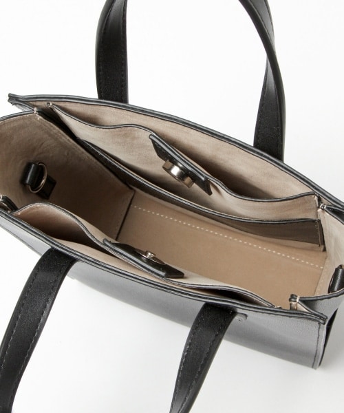 LOWRYS FARM（ローリーズファーム）の「２ＷＡＹミドルショルダーＢＡＧ（バッグ・アイボリー/ブラック/グレー）」の18枚目の写真