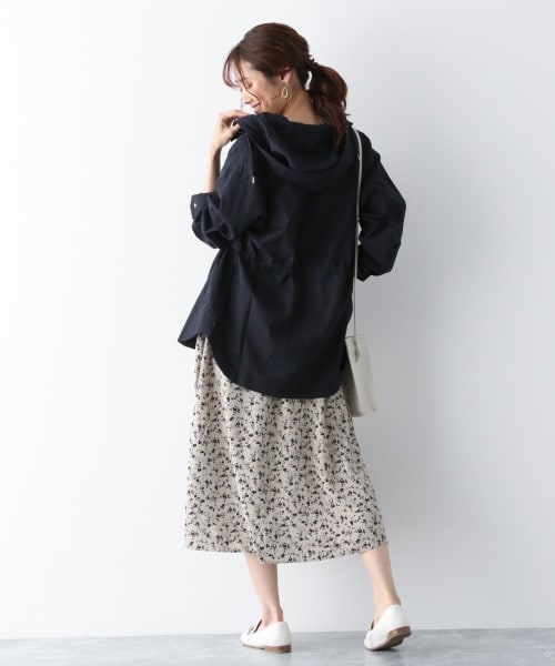 GLOBAL WORK（グローバルワーク）の「フレンチリネン混/UVケアマンパ【アウトレット価格】（ジャケット/アウター・アイボリー/ベージュ/カーキ/ネイビー）」の8枚目の写真