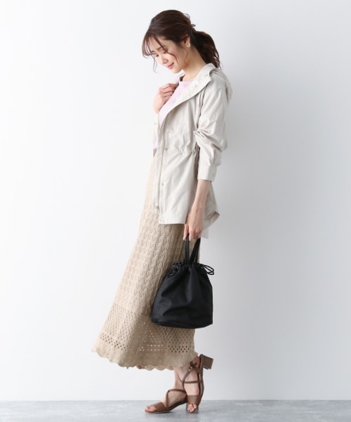GLOBAL WORK（グローバルワーク）の「フレンチリネン混/UVケアマンパ【アウトレット価格】（ジャケット/アウター・アイボリー/ベージュ/カーキ/ネイビー）」の5枚目の写真