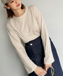 DHOLIC | ボーダールーズTシャツ(Tシャツ/カットソー)