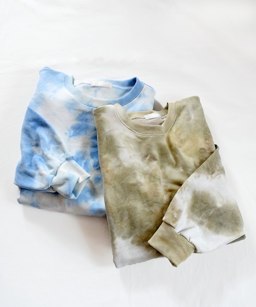 Marient（マリエント）の「タイダイスウェットPO（スウェット・レディース・グリーン/ブルー・FREE）」の2枚目の写真