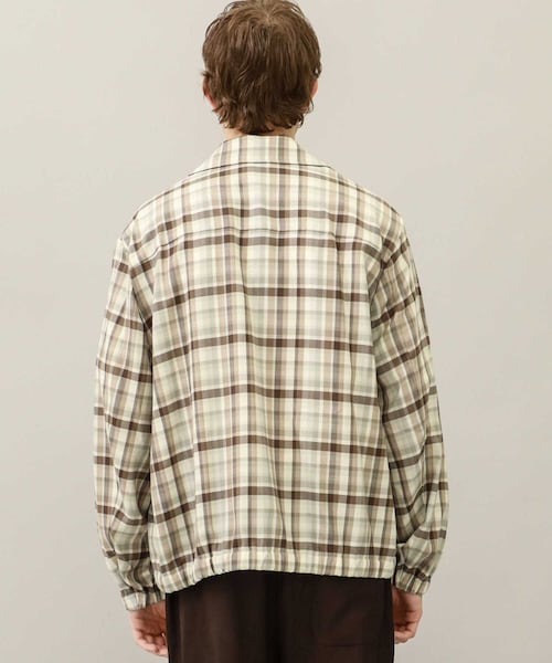 KIIT（キート）の「STUDIOUS別注 FRONT ZIP DRIZZLER JACKET（その他・メンズ・BLACK/GREEN/CHECK・1/2）」の5枚目の写真