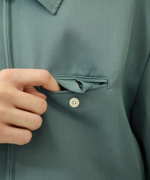 KIIT（キート）の「STUDIOUS別注 FRONT ZIP DRIZZLER JACKET（その他・メンズ・BLACK/GREEN/CHECK・1/2）」の15枚目の写真