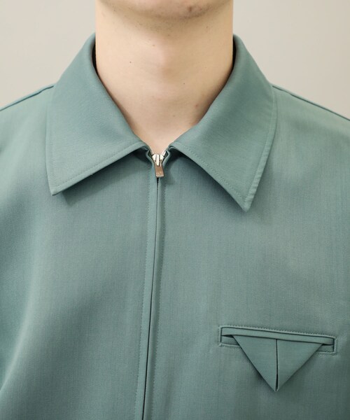 KIIT（キート）の「STUDIOUS別注 FRONT ZIP DRIZZLER JACKET（その他・メンズ・BLACK/GREEN/CHECK・1/2）」の14枚目の写真