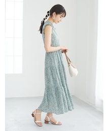 Green　Parks | ・ELENCARE DUE フラワーptティアードワンピ(ワンピース/ドレス)