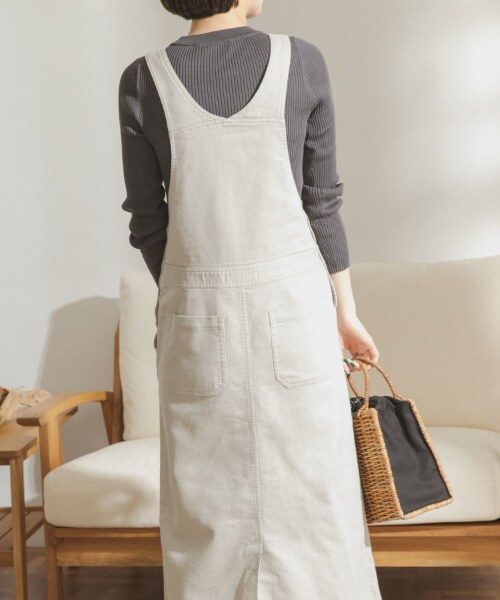 URBAN RESEARCH DOORS（アーバンリサーチドアーズ）の「FORK&SPOON 及踝吊帶裙（ワンピース/ドレス・レディース・灰膚色/灰卡其綠・one）」の5枚目の写真