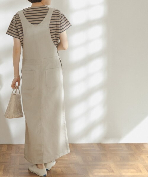 URBAN RESEARCH DOORS（アーバンリサーチドアーズ）の「FORK&SPOON 及踝吊帶裙（ワンピース/ドレス・レディース・灰膚色/灰卡其綠・one）」の18枚目の写真