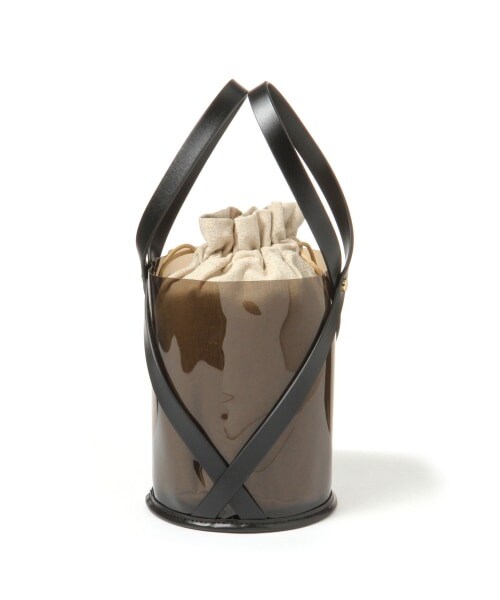 Andemiu（アンデミュウ）の「クリアトートバッグ（バッグ・ブラック/キャメル）」の11枚目の写真