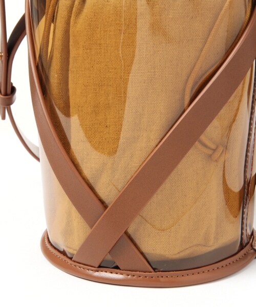 Andemiu（アンデミュウ）の「クリアトートバッグ（バッグ・ブラック/キャメル）」の21枚目の写真