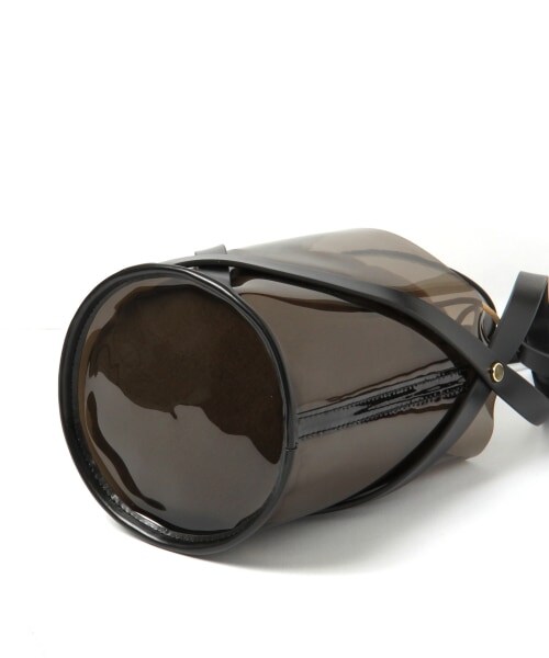 Andemiu（アンデミュウ）の「クリアトートバッグ（バッグ・ブラック/キャメル）」の16枚目の写真