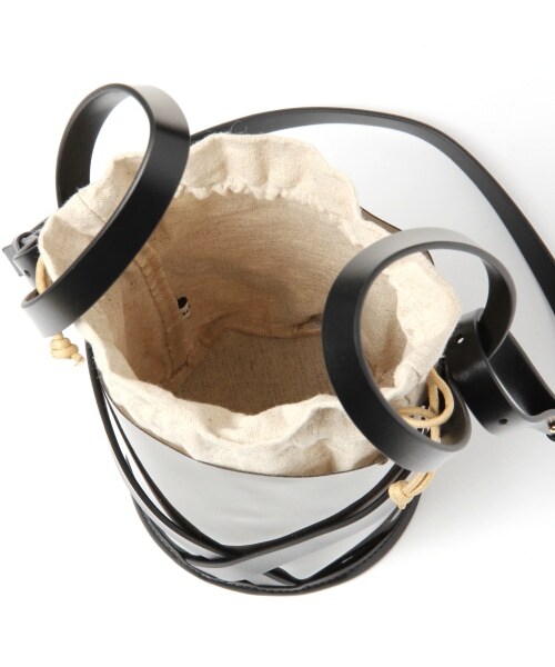 Andemiu（アンデミュウ）の「クリアトートバッグ（バッグ・ブラック/キャメル）」の17枚目の写真