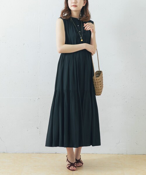 リネンランダムピンタックワンピース URBAN RESEARCH ROSSO WOMEN（アーバンリサーチ ロッソ）の