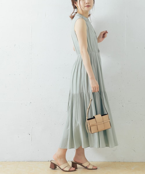 リネンランダムピンタックワンピース URBAN RESEARCH ROSSO WOMEN（アーバンリサーチ ロッソ）の