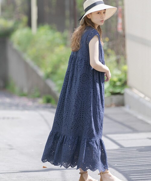 【WEB限定カラーあり】2WAYカットワークレースワンピース