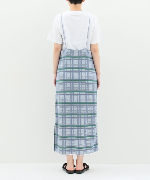 SLOBE IENA（スローブイエナ）の「チェックニットキャミワンピース◆（ワンピース/ドレス・グリーン/(030)/フリー/在庫あり）」の7枚目の写真