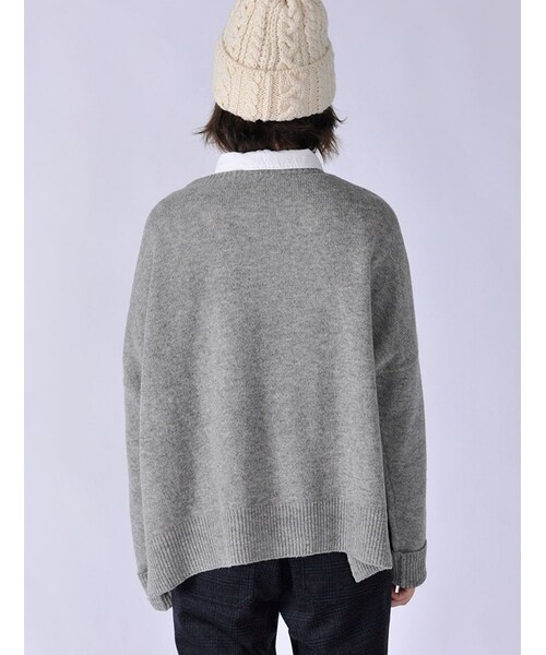 Rinajour（リナジュール）の「Rinajour/Bigニット（トップス・レディース・BLACK/GREY/GREEN・F）」の6枚目の写真