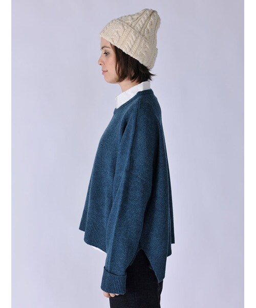 Rinajour（リナジュール）の「Rinajour/Bigニット（トップス・レディース・BLACK/GREY/GREEN・F）」の16枚目の写真