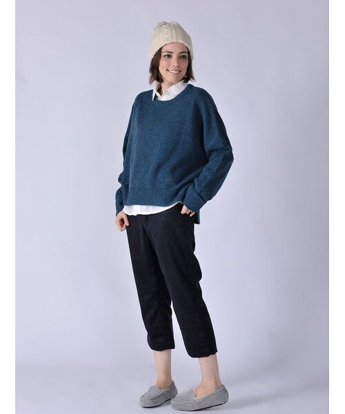 Rinajour（リナジュール）の「Rinajour/Bigニット（トップス・レディース・BLACK/GREY/GREEN・F）」の12枚目の写真