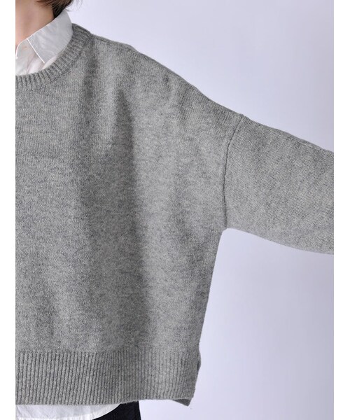 Rinajour（リナジュール）の「Rinajour/Bigニット（トップス・レディース・BLACK/GREY/GREEN・F）」の8枚目の写真