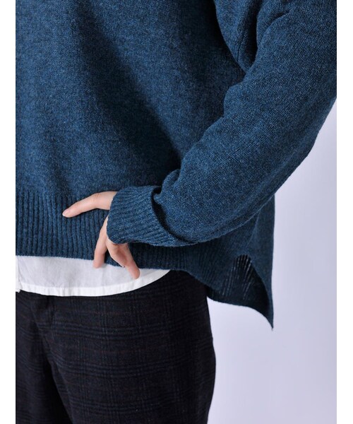 Rinajour（リナジュール）の「Rinajour/Bigニット（トップス・レディース・BLACK/GREY/GREEN・F）」の14枚目の写真