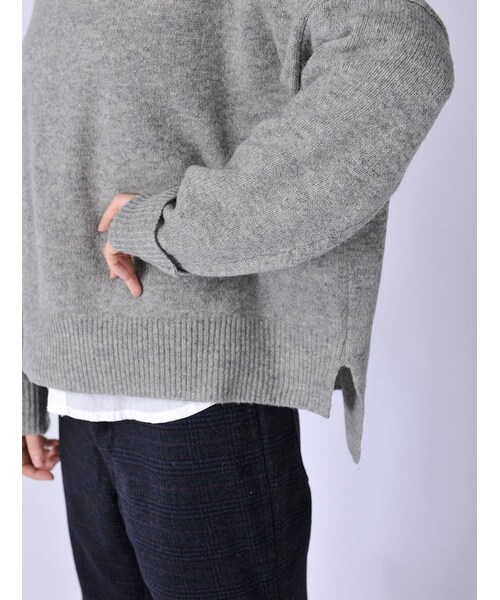 Rinajour（リナジュール）の「Rinajour/Bigニット（トップス・レディース・BLACK/GREY/GREEN・F）」の9枚目の写真