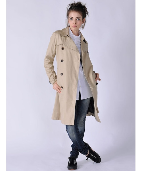 Rinajour（リナジュール）の「RINA-トレンチコート（ジャケット/アウター・レディース・BEIGE・1/2）」の11枚目の写真