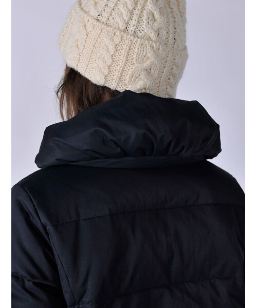 Rinajour（リナジュール）の「Rinajour/ショールカラーダウン（ジャケット/アウター・レディース・L/GREY/NAVY・1/2）」の17枚目の写真