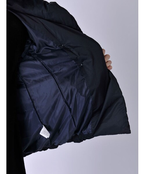 Rinajour（リナジュール）の「Rinajour/ショールカラーダウン（ジャケット/アウター・レディース・L/GREY/NAVY・1/2）」の14枚目の写真