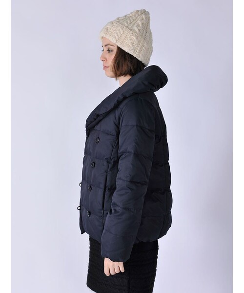 Rinajour（リナジュール）の「Rinajour/ショールカラーダウン（ジャケット/アウター・レディース・L/GREY/NAVY・1/2）」の12枚目の写真