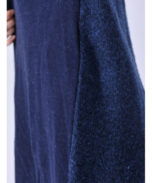 Rinajour（リナジュール）の「ウール裏毛+ニットOP（ワンピース/ドレス・レディース・GREY/CHARCOL/NAVY・F）」の15枚目の写真