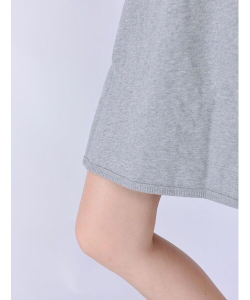 Rinajour（リナジュール）の「ウール裏毛+ニットOP（ワンピース/ドレス・レディース・GREY/CHARCOL/NAVY・F）」の8枚目の写真