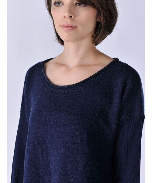 Rinajour（リナジュール）の「ウール裏毛+ニットOP（ワンピース/ドレス・レディース・GREY/CHARCOL/NAVY・F）」の13枚目の写真