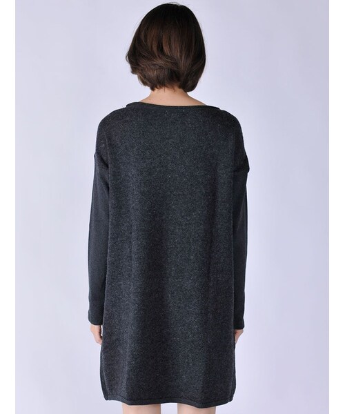 Rinajour（リナジュール）の「ウール裏毛+ニットOP（ワンピース/ドレス・レディース・GREY/CHARCOL/NAVY・F）」の20枚目の写真