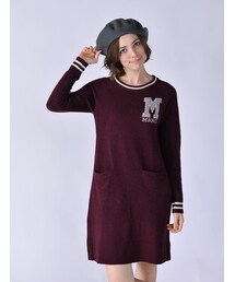 Rinajour | Rinajour/レタードニットOP(ワンピース/ドレス)