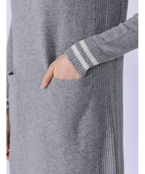 Rinajour（リナジュール）の「Rinajour/レタードニットOP（ワンピース/ドレス・レディース・GREY/ENJI/NAVY・F）」の6枚目の写真