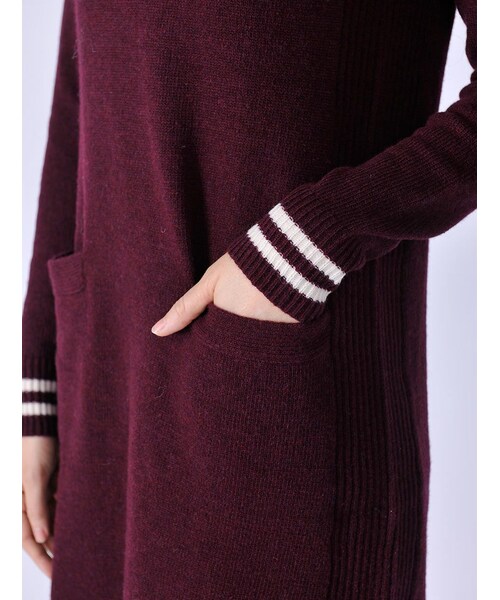 Rinajour（リナジュール）の「Rinajour/レタードニットOP（ワンピース/ドレス・レディース・GREY/ENJI/NAVY・F）」の20枚目の写真